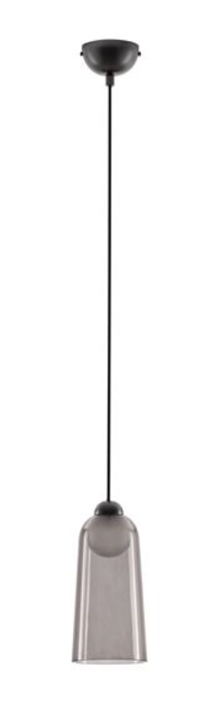 Dioni Smoked & Black Metal Single Slim Pendant - ID 13810