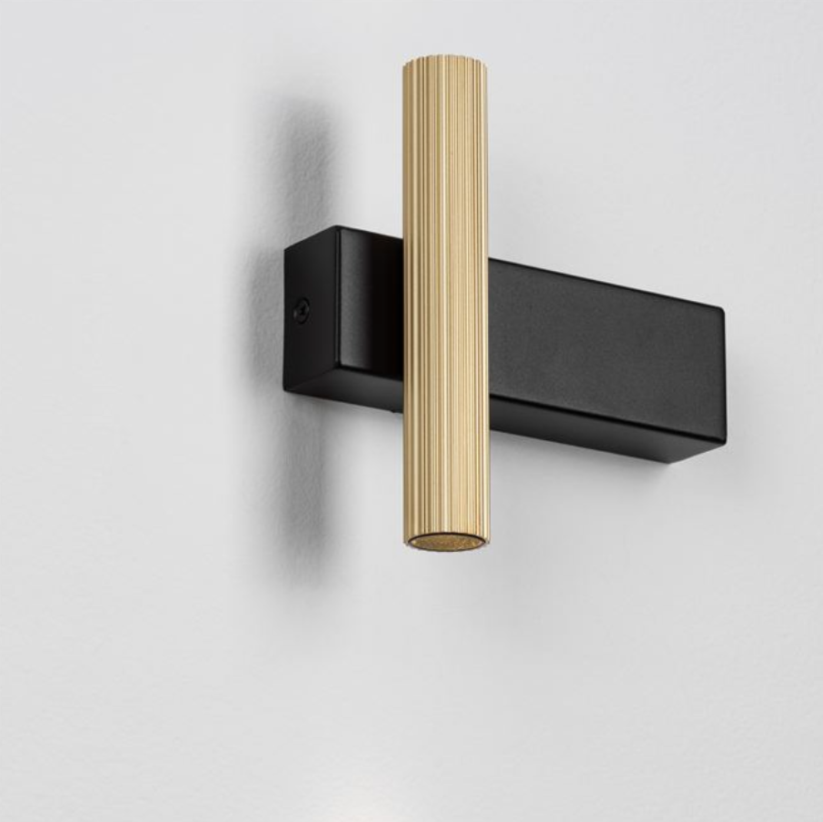 NL Small Black & Gold Up & Down Wall Light - ID 13838