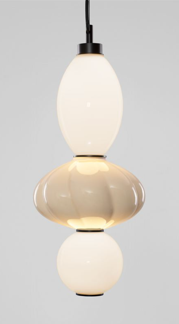 NL Boneta Coloured Glass Tall Pendant - ID 13819