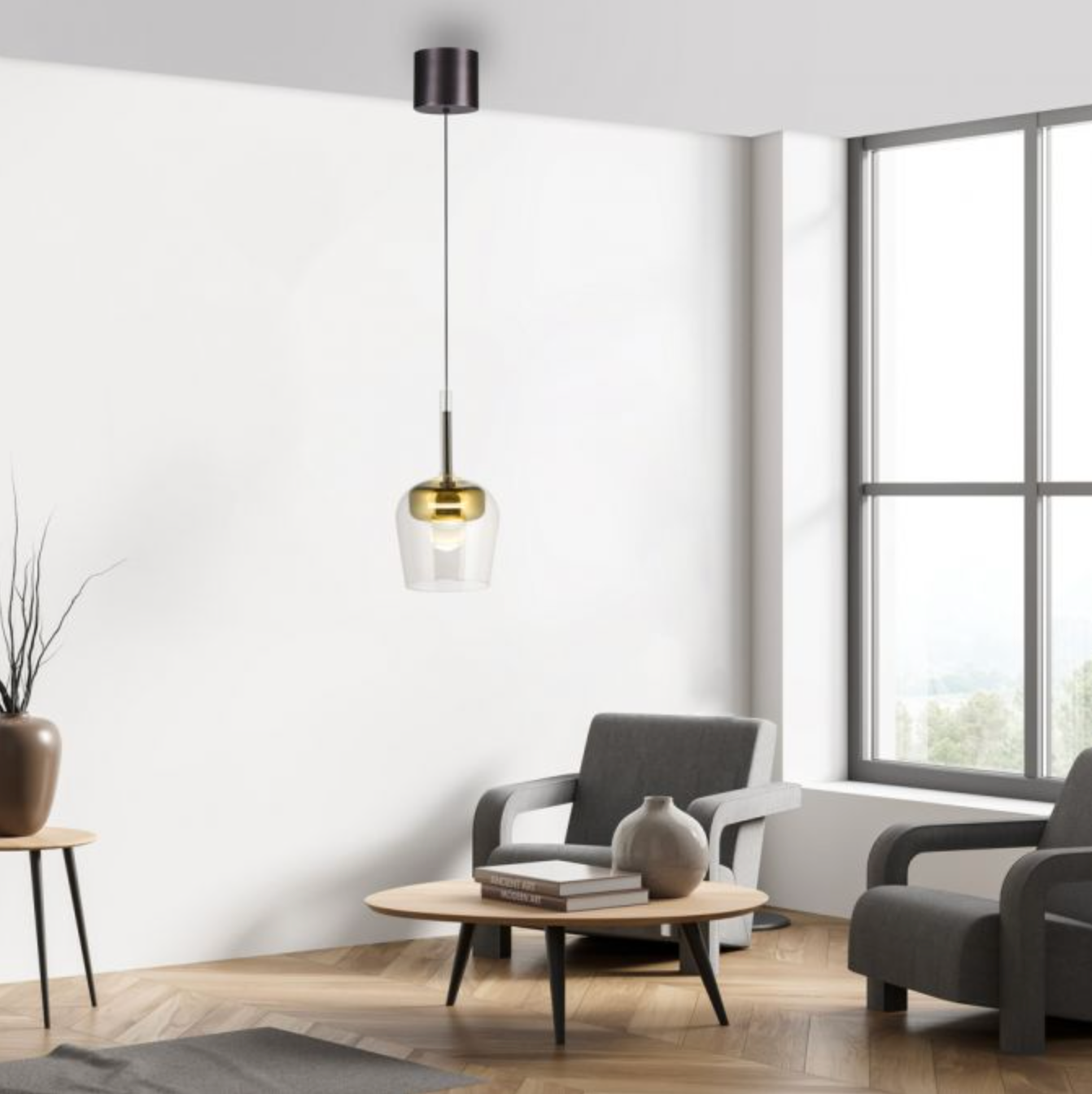 PNL Remote Control Single Pendant Gold - ID 13917
