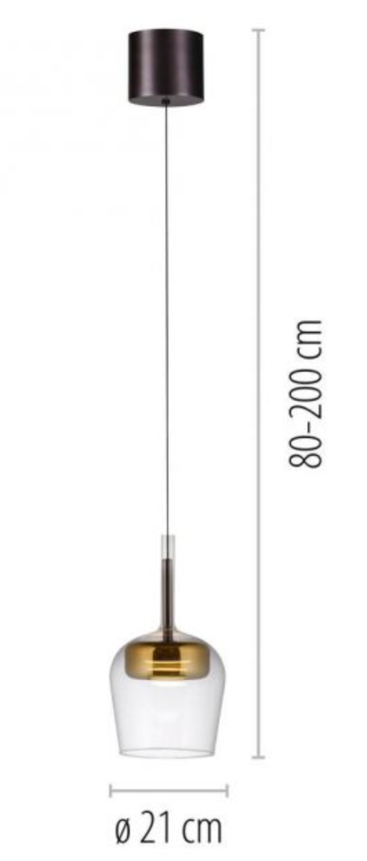 PNL Remote Control Single Pendant Gold - ID 13917