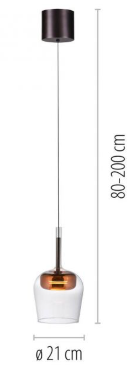 PNL Remote Control Single Pendant Copper - ID 13918