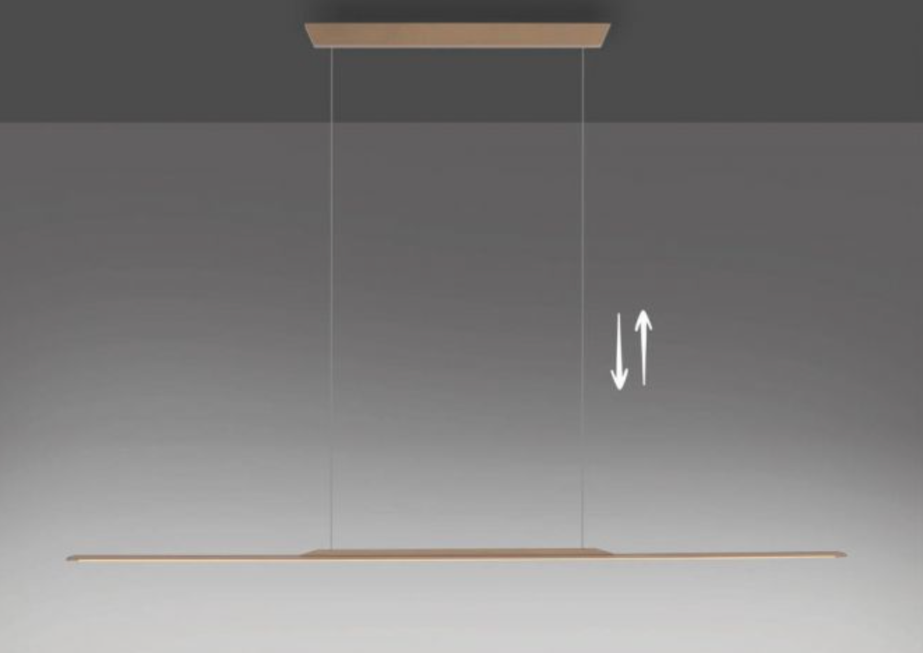 SureFlat 160 Height Adjustable Pendant Light Satin Bronze - ID 13945
