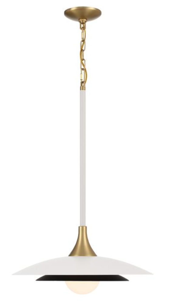Classic Pendant Light, Matte White - ID 14008