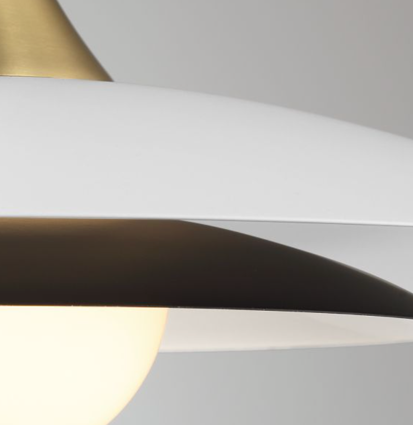 Classic Pendant Light, Matte White - ID 14008