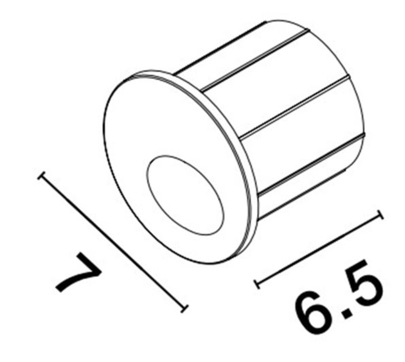 NL ID 14051 outdoor IP54 wall recessed step light black with integral driver