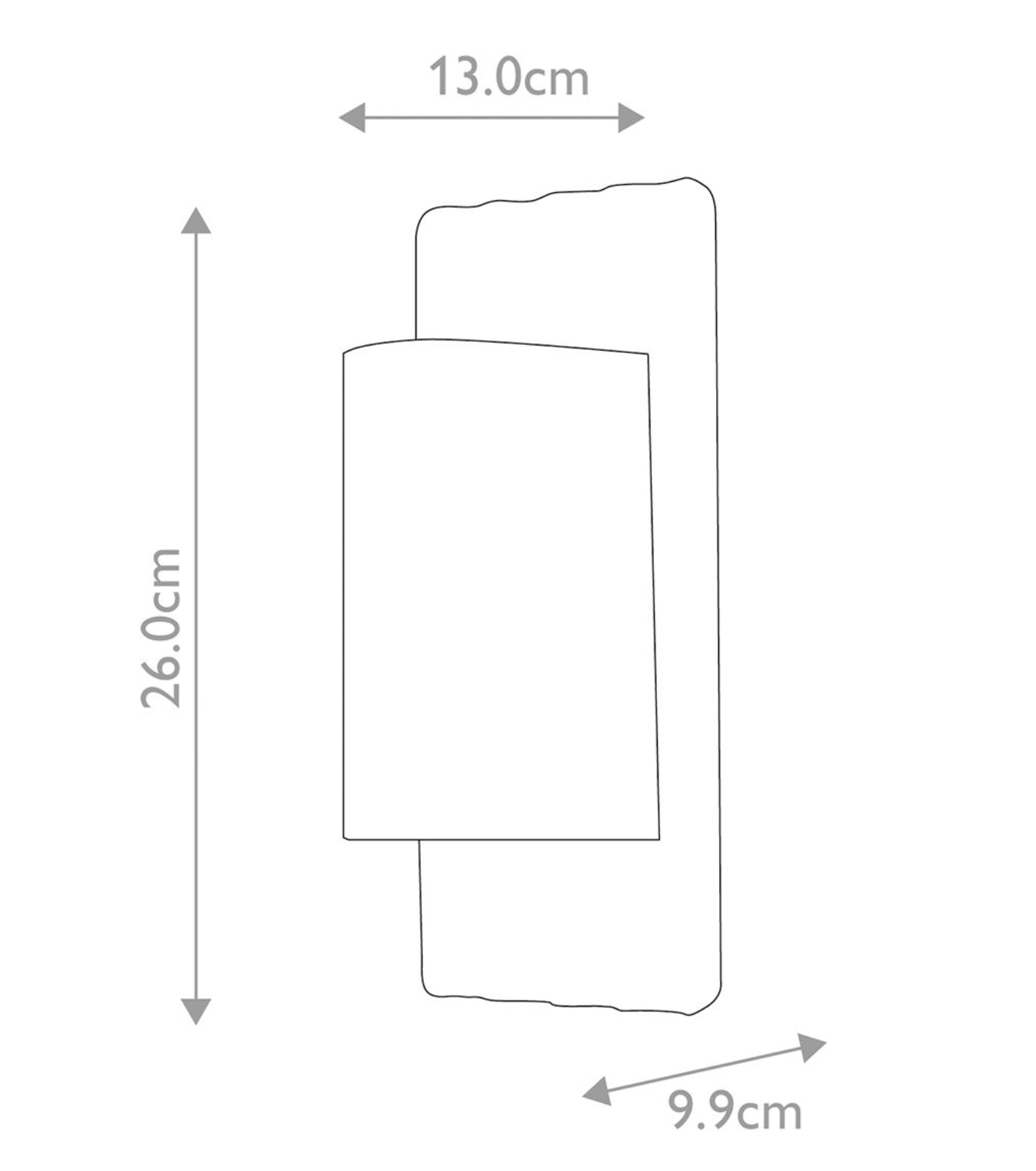 Grey Up Down External Wall Light - ID 14605