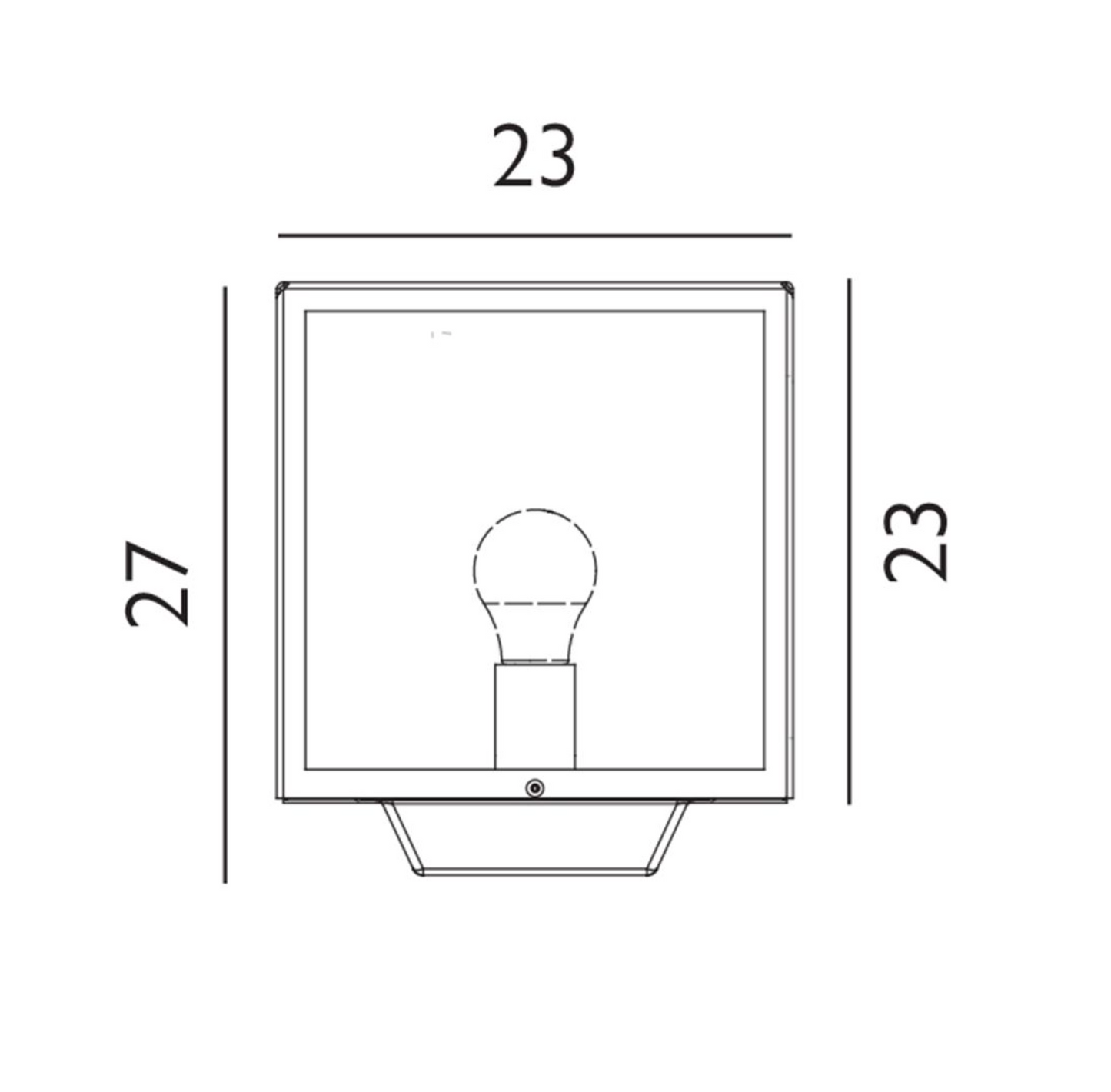 Oten 1lt Cube Exterior Pedestal Light - ID 14631