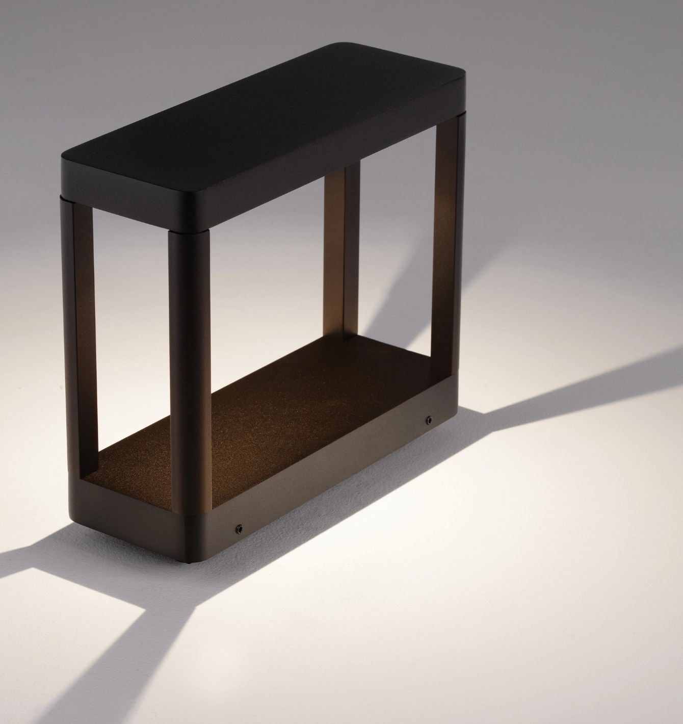 Dirac Small Dark Anthracite Exterior 8W Box Bollard - ID 14751