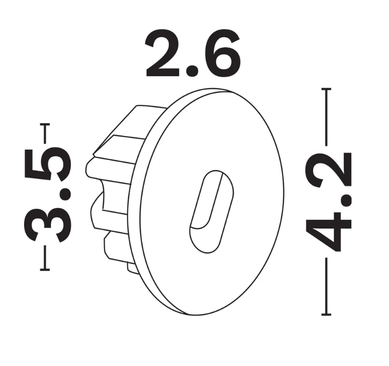 NL ID 14844 indoor wall recessed step light, white, integral driver