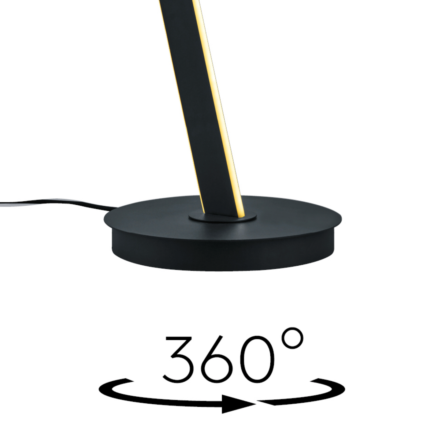 Angled Twisted Black LED Floor Lamp - ID 14913