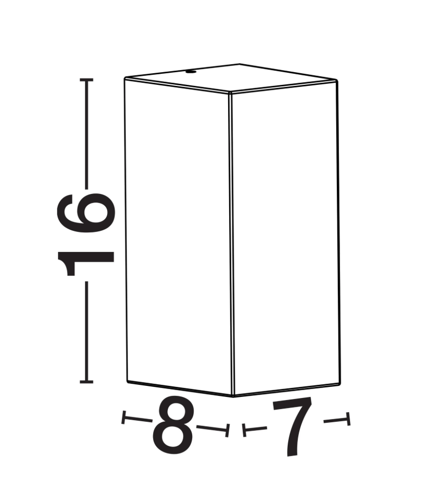 TOME Corten IP65 Outdoor 2lt Wall Light - ID 14923