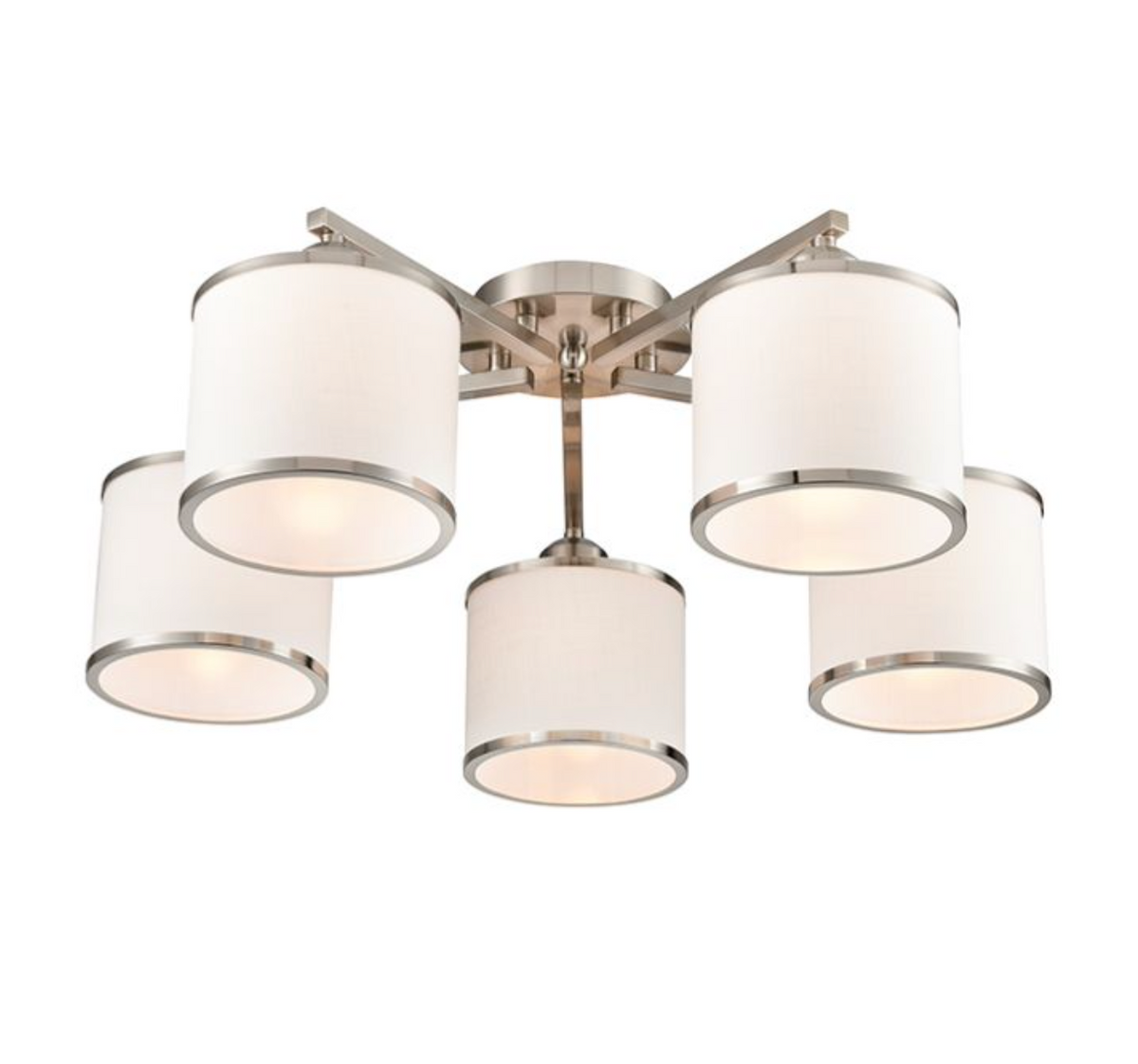 RIU Satin Nickel 5lt Ceiling Light - ID 15038