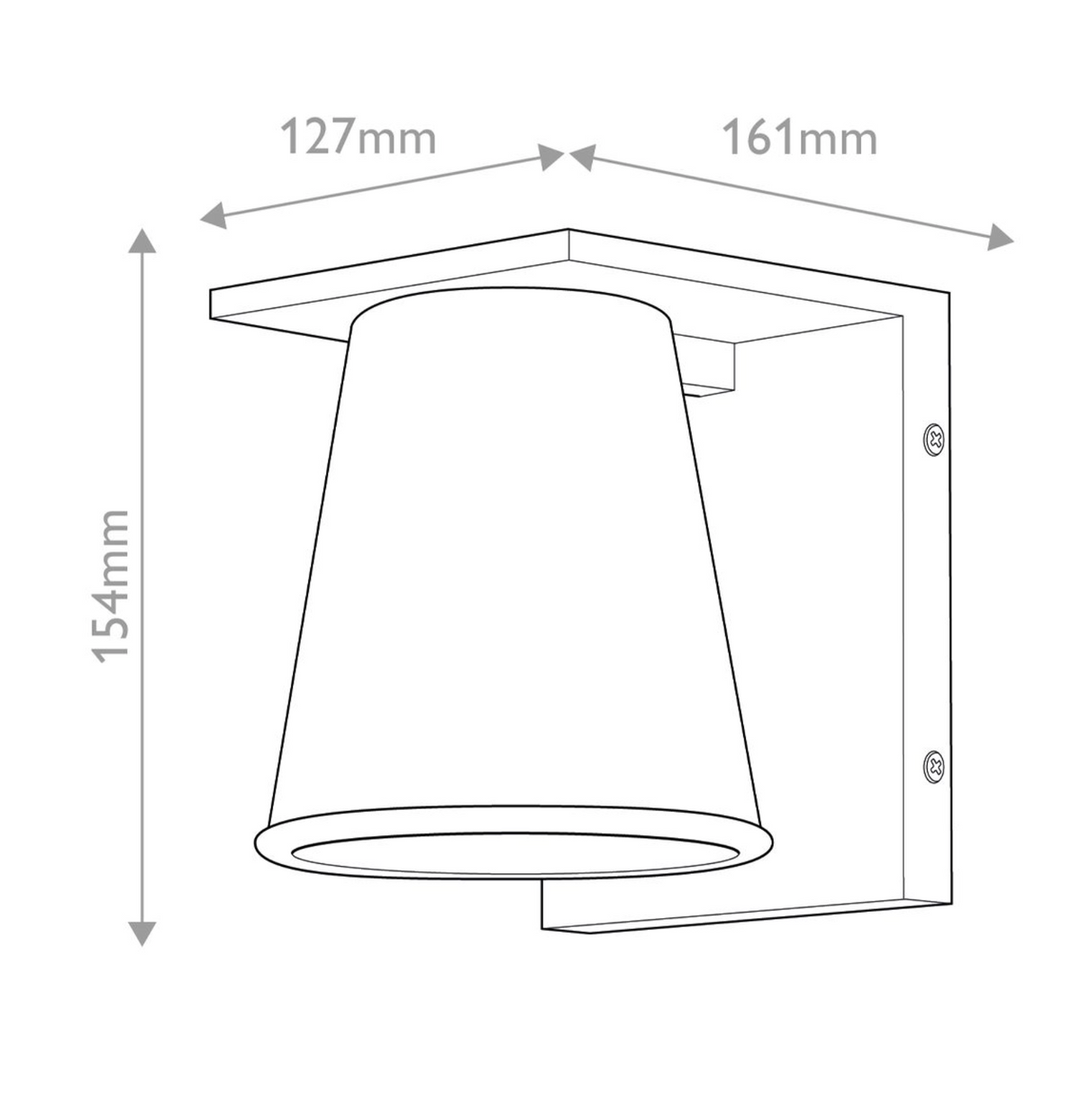SAN Black Coastal Exterior Wall Light - ID 15148
