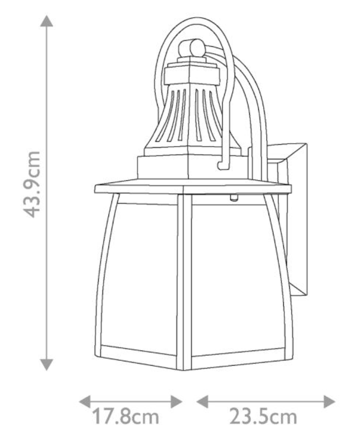 Nunhead Solid Brass handmade Medium Exterior Wall Lantern - ID 6103