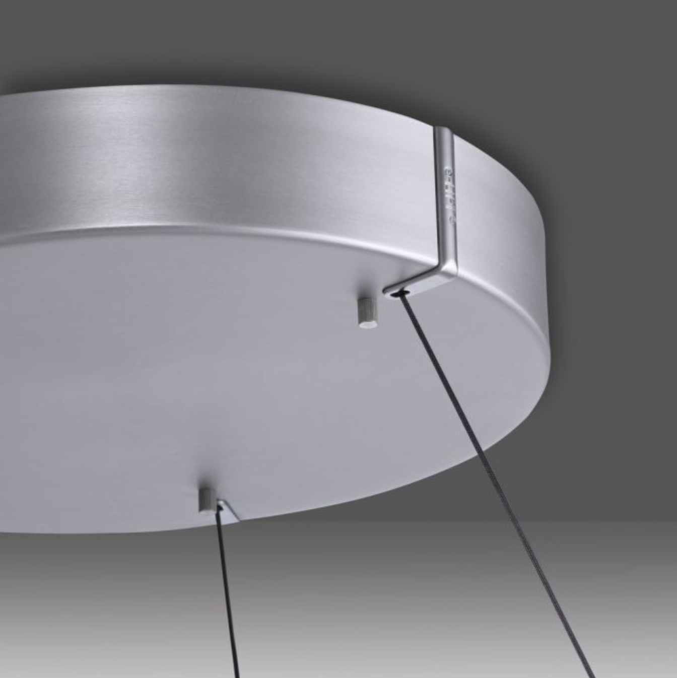 Eclip 70cm Satin Aluminium Height Adjustable LED Up+Downlight Ring - ID 13677