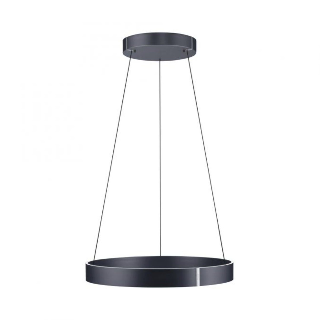 Eclip 70cm Satin Dark Grey Height Adjustable LED Up+Downlight Ring - ID 13676