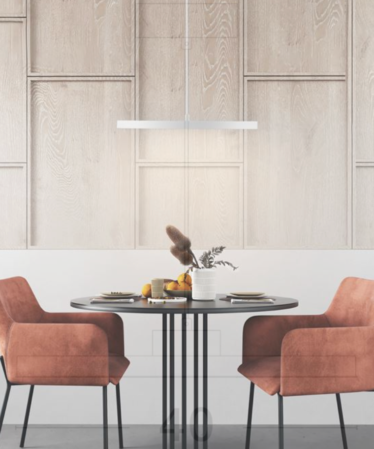 NL Andri Matt White Disc Pendant - ID 13680