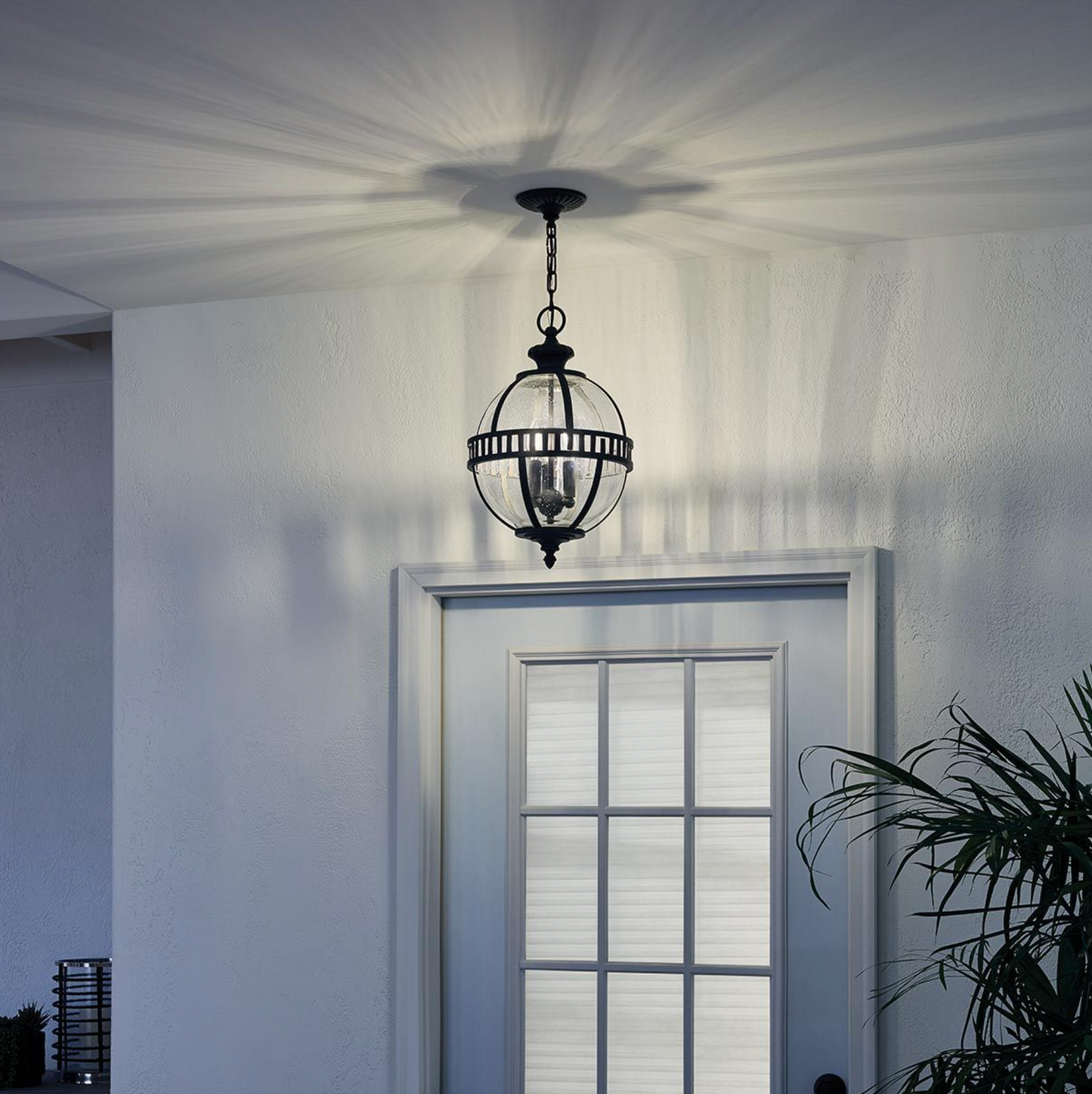 GLO Victorian Style Globe Outdoor IP44 Pendant - ID 8764