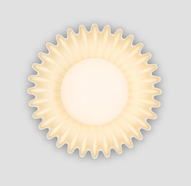 Petelle Cream Ceramic & Opal Glass Wall Or Ceiling Light - ID 13772