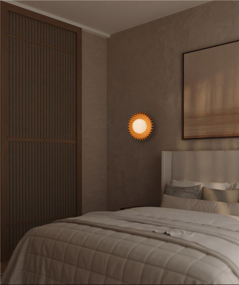 Petelle Caramel Ceramic & Opal Glass Wall Or Ceiling Light - ID 13774