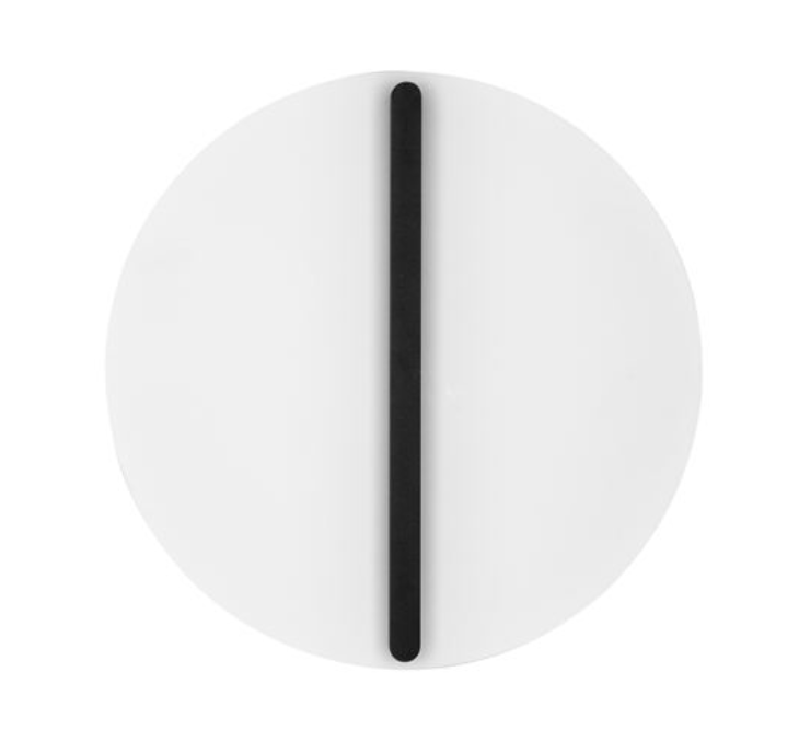 NL Nilu Sand Black & White Disc Wall Light Large - ID 13799