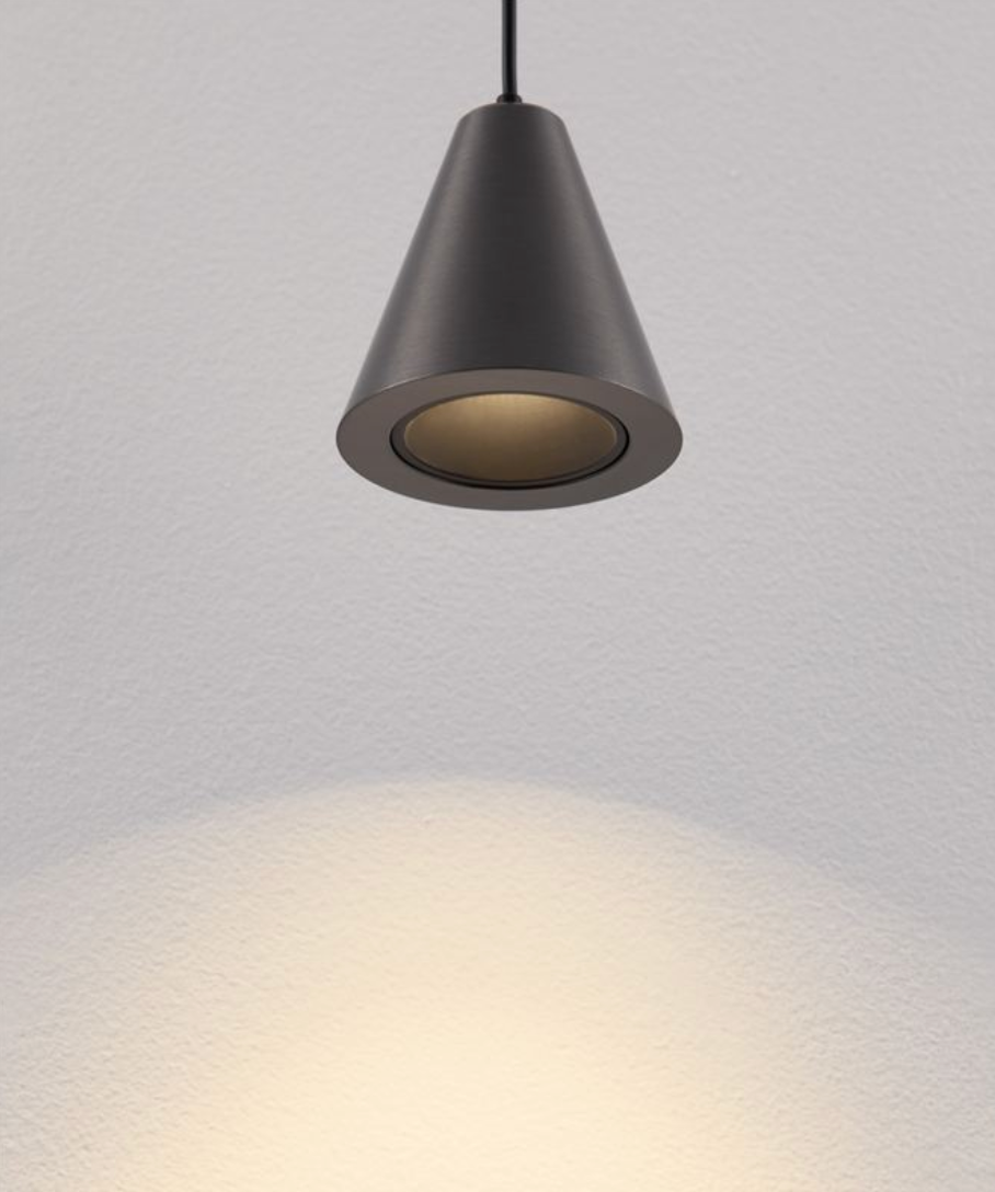 NL Irmo Dark Matt Nickel Small Conical Pendant - ID 13802