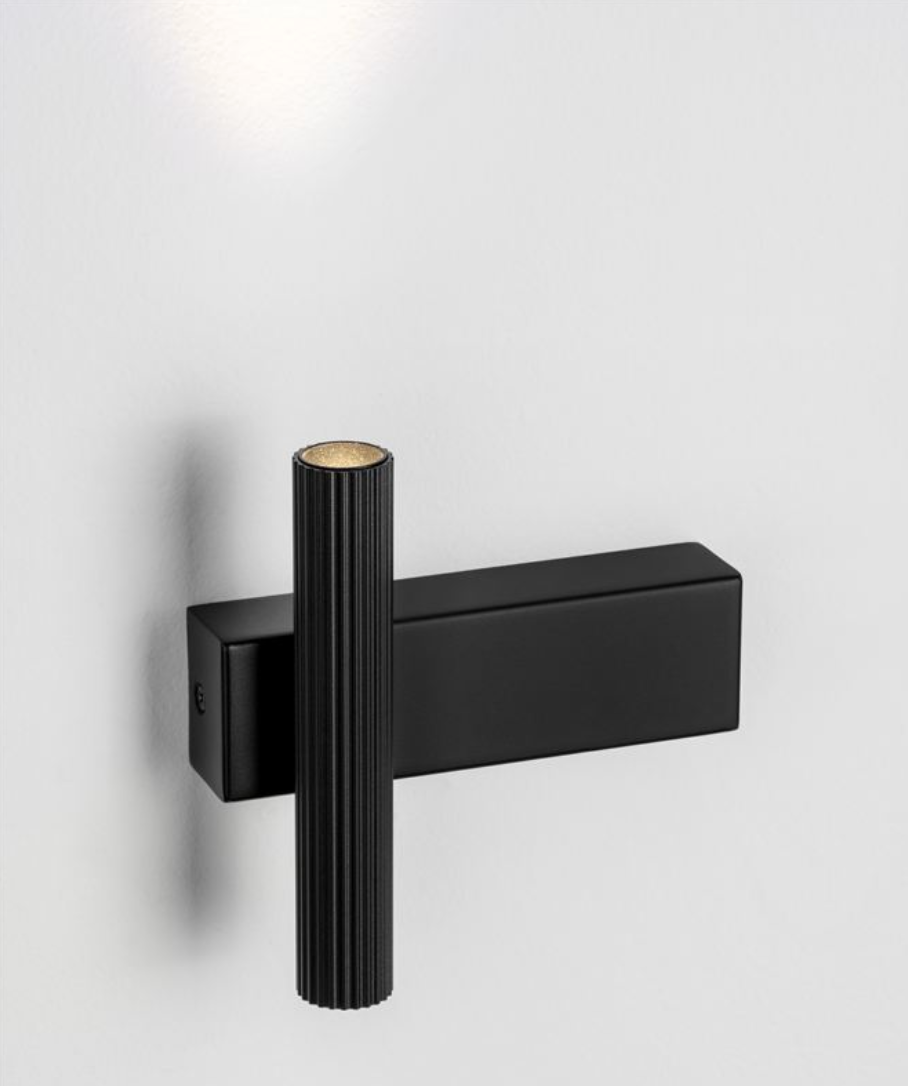 NL Small Black Up & Down Wall Light - ID 13835