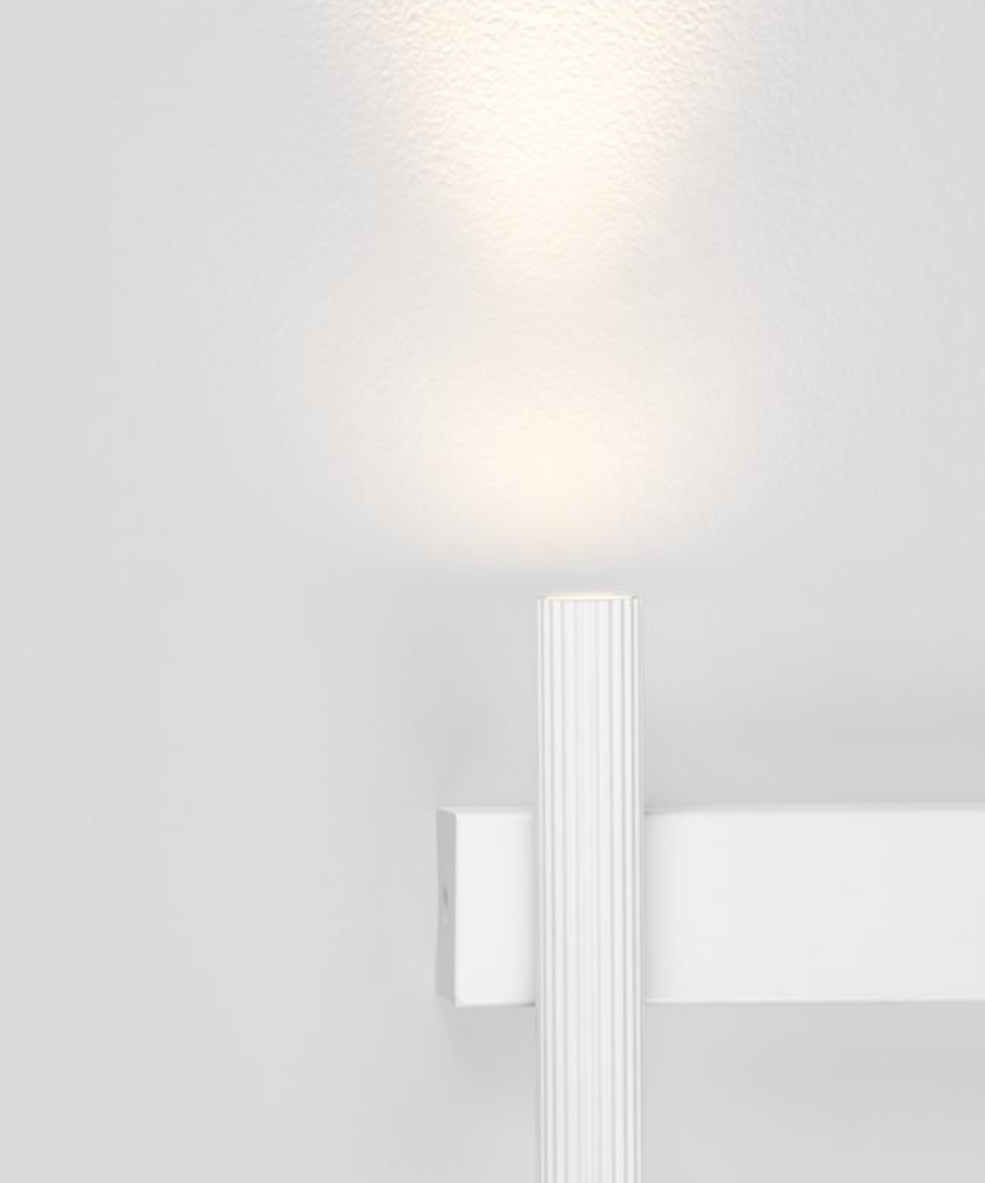 NL Small White Up & Down Wall Light - ID 13836
