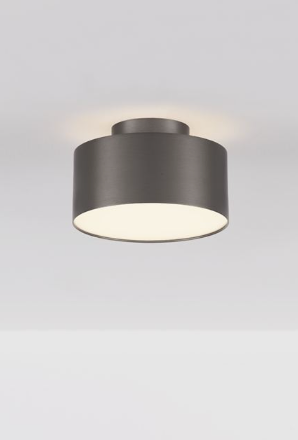 NL Ozeen (14cm) Semi Flush Ceiling Light Black Nickel ID 13875