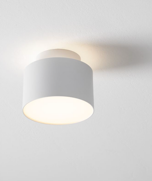 NL Ozeen (11cm) Semi Flush Ceiling Light Sandy White ID 13876