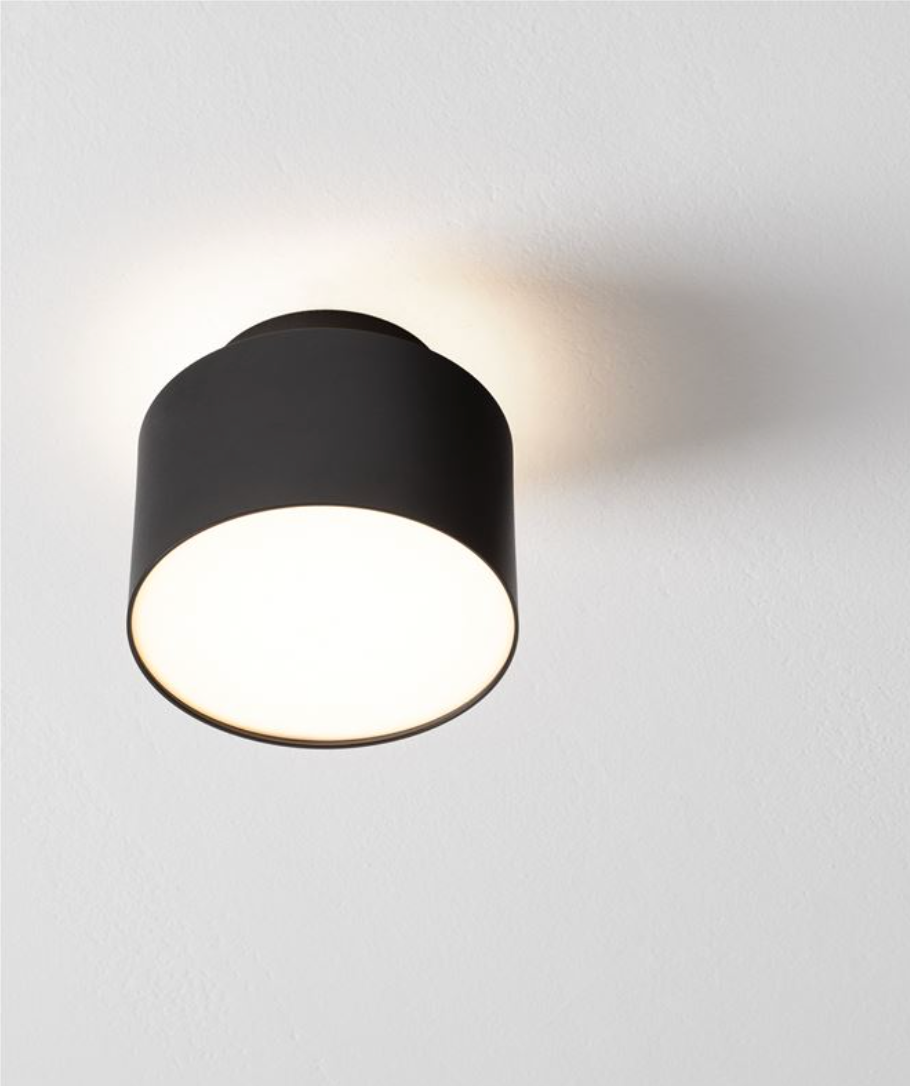 NL Ozeen (11cm) Semi Flush Ceiling Light Sandy Black ID 13877