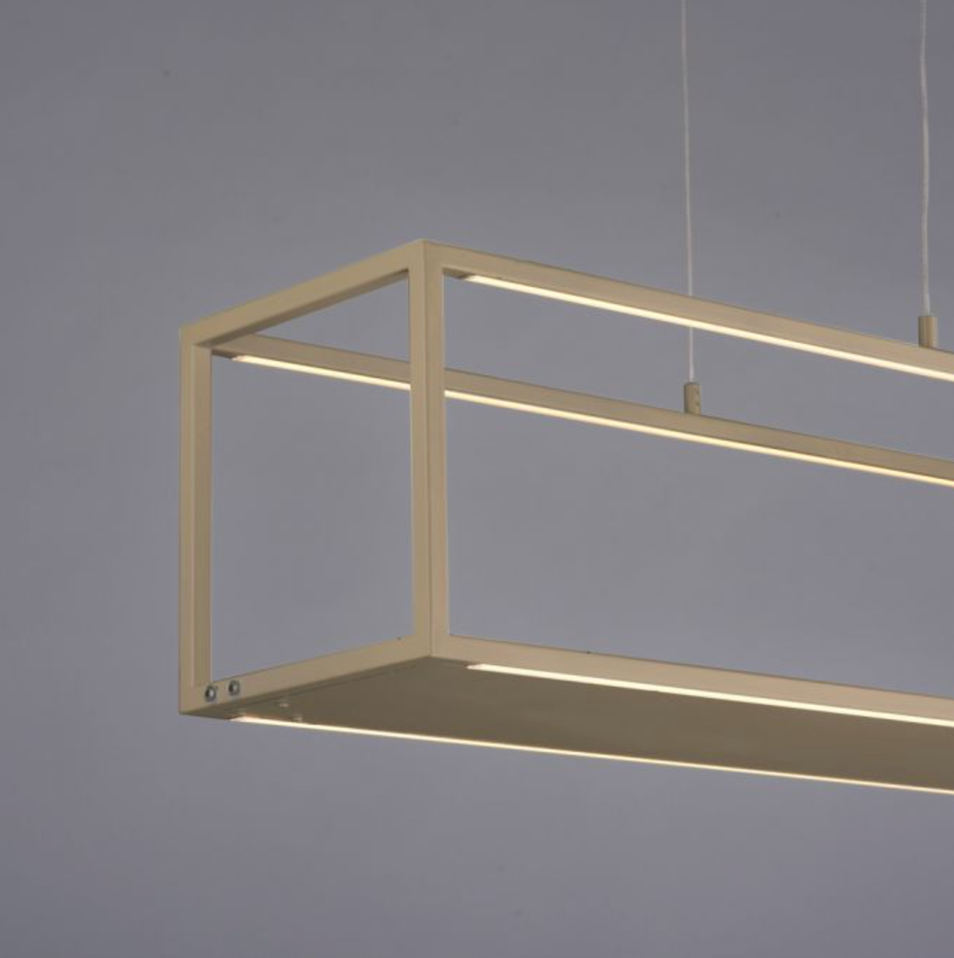 LED Rectangular Sand/Beige Box Pendant / Shelf - ID 13938