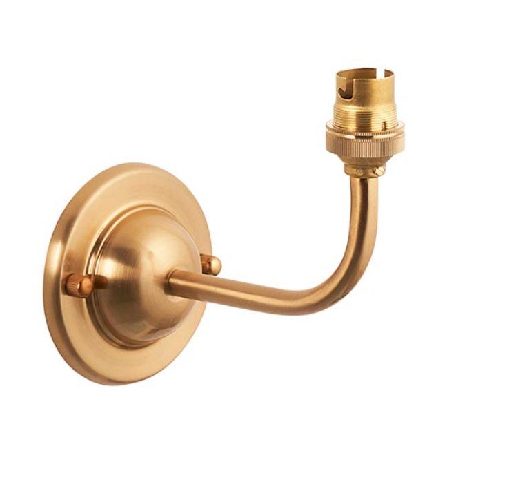 Brushed Aged Brass Wall Light with Tapered Green Shade - ID 13939 available from 12/10/25