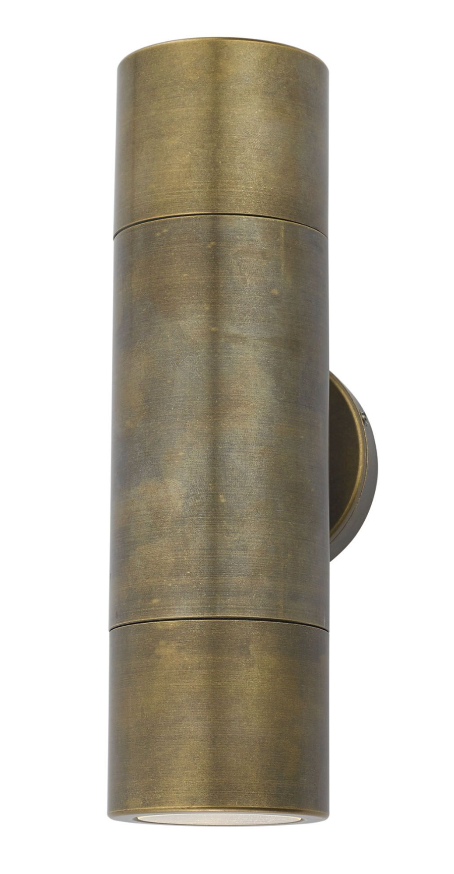 Tyndrum Brushed Antique Brass Finish Solid Brass Up/Down Outdoor Wall Light - ID 9488