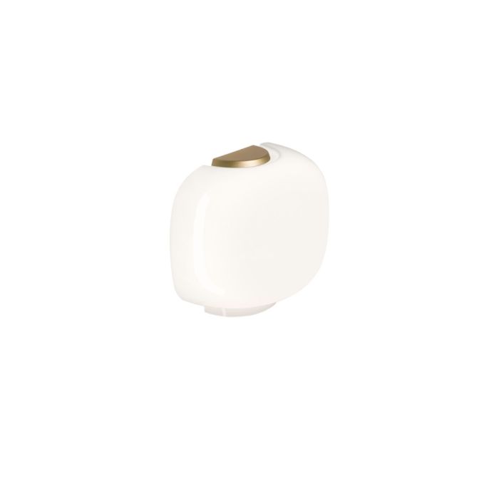 Foscarini Chouchin Semi Wall Light Gold & White