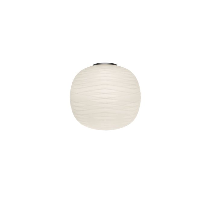 Foscarini Gem Semi Wall Light Graphite & White - MyLight