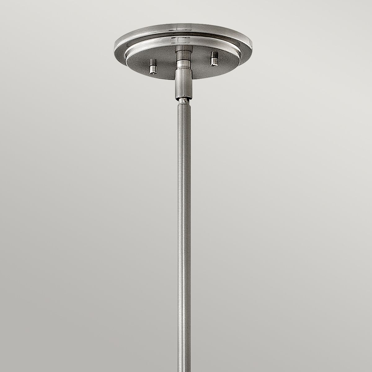 SOM 1 Light Pendant in Brushed Nickel with Opal Glass - ID 13662