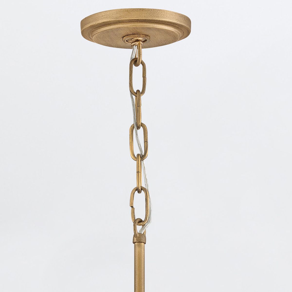 TWY Natural Rattan Reed Handwoven Single Pendant in Burnished Gold - ID 14005