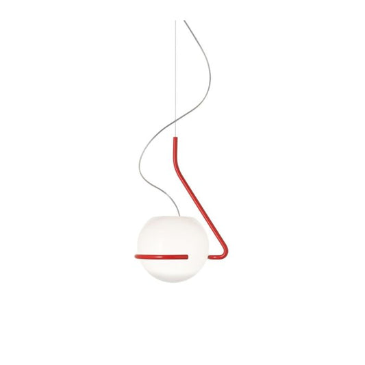 Foscarini Tonda Piccola E27 Pendant Orange & White (Arancio/Bianco) - 10m Drop