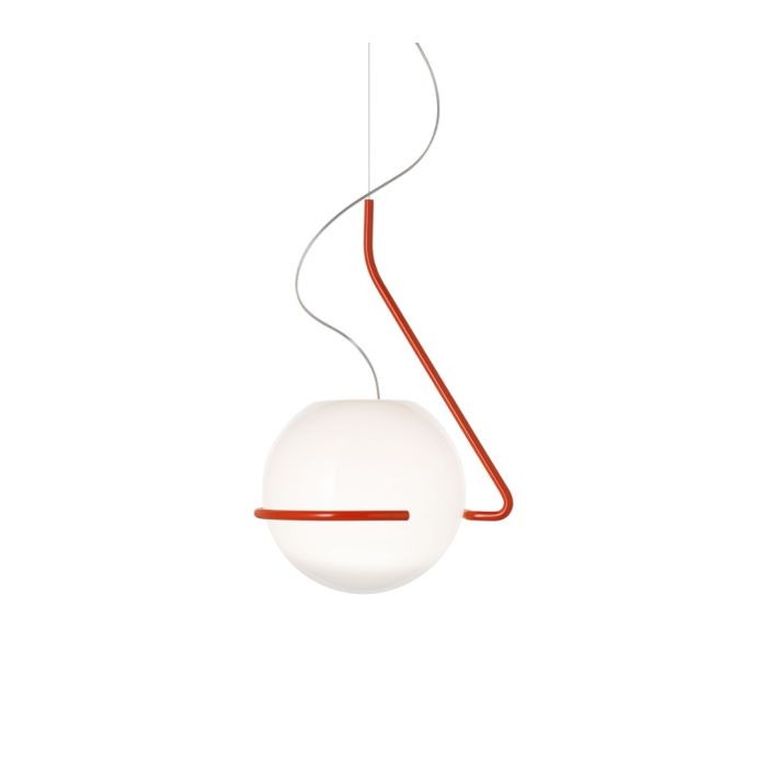 Foscarini Tonda E27 Pendant Orange & White (Arancio/Bianco) - 10m Drop