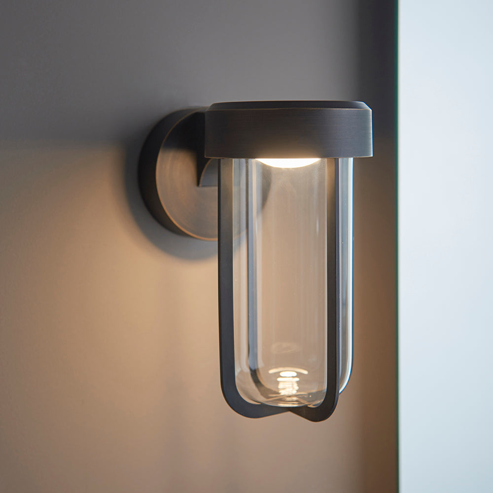 Die Cast IP44 LED Wall Light In Brushed Bronze With Clear Glass - ID 11077 - LOW STOCK, PLEASE CALL