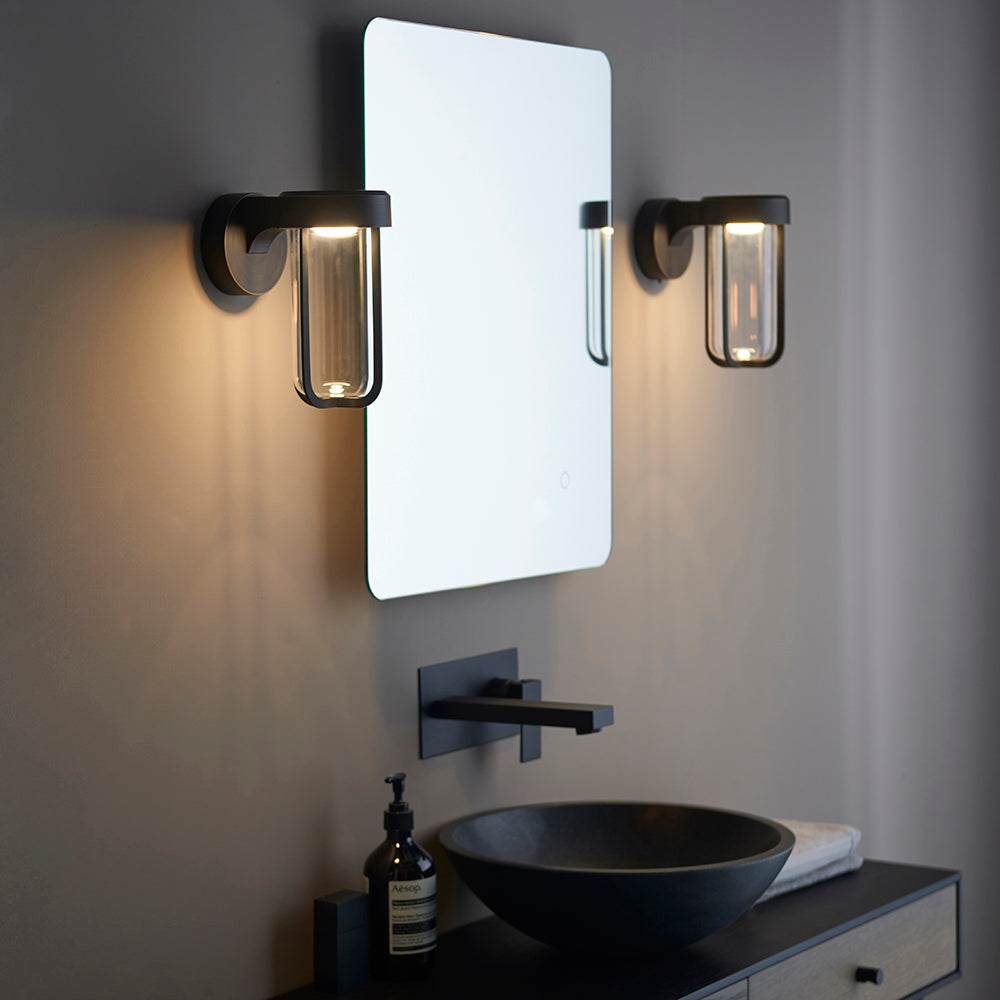 Die Cast IP44 LED Wall Light In Brushed Bronze With Clear Glass - ID 11077 - LOW STOCK, PLEASE CALL