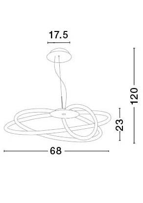 Newington White Aluminium LED Pendant - ID 8595