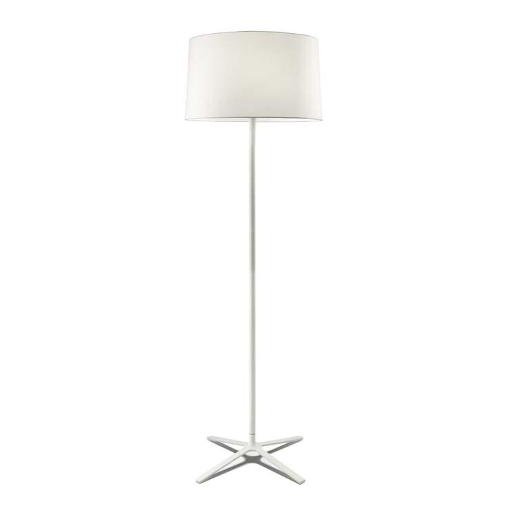 Belmont White Floor Lamp with Shade - ID 8130