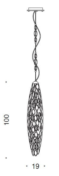 Canning Suspension Pendant with LED in Base - ID 8198