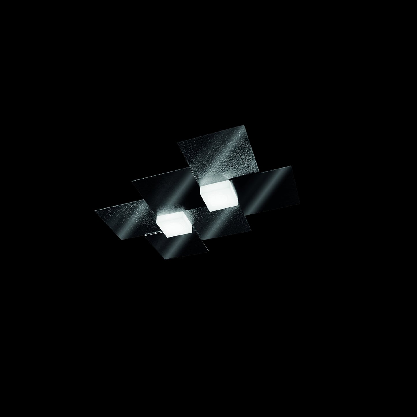 Grossmann CREO Two Lamp Wall / Ceiling Light in Gloss Black - ID 9549 - EX Display