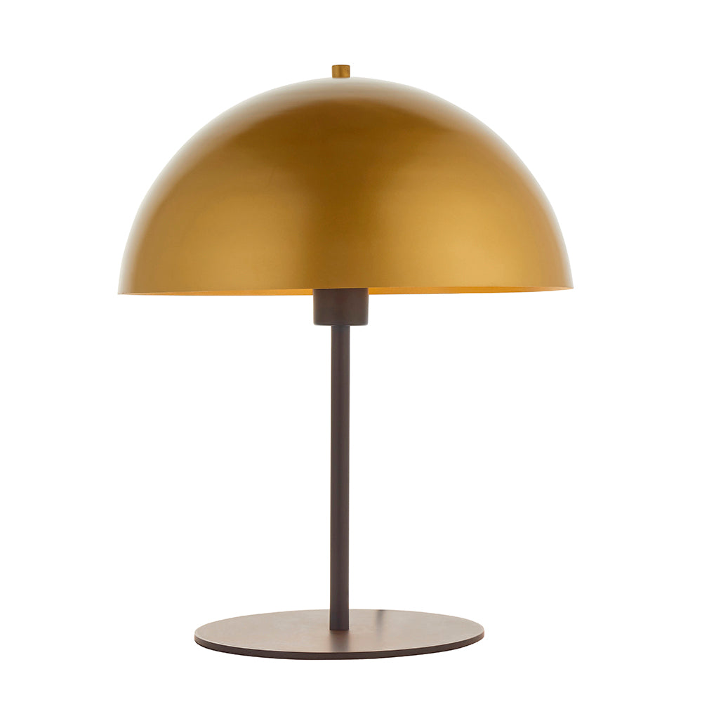 Mid-Century Style Soft Gold & Bronze Table Lamp - ID 11133