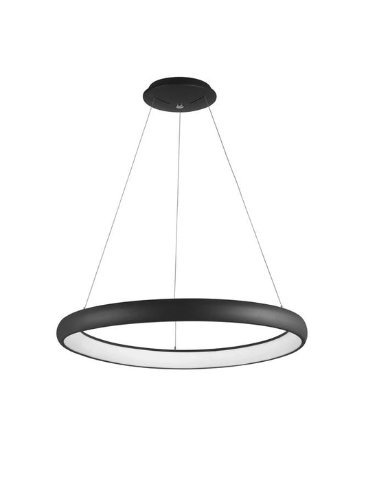 ALB Sandy Black Aluminium & Acrylic Dimmable Inner Light Ring Pendant Medium - ID 8966