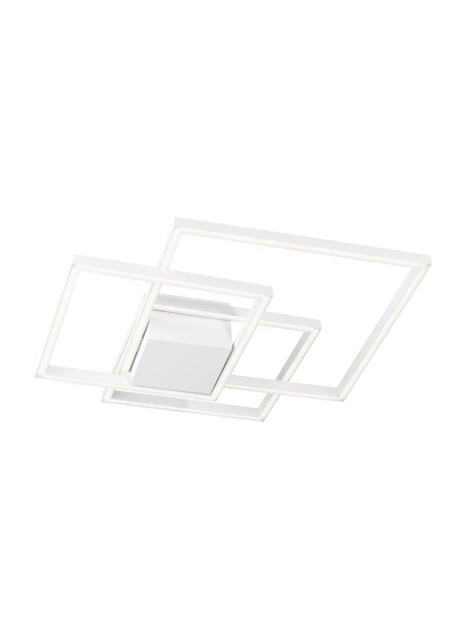 BIL White Aluminium & Acrylic Right Angle Medium Ceiling Light - ID 10577